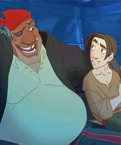 Jim Hawkins And John Silver Paint By Numbers