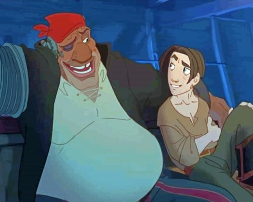 Jim Hawkins And John Silver Paint By Numbers