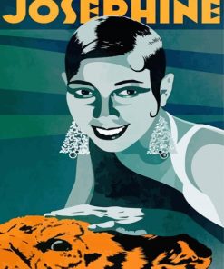 Josephine Baker Illustration Poster Paint By Numbers