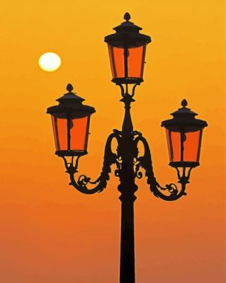 Lights Venice Silhouette Paint By Numbers