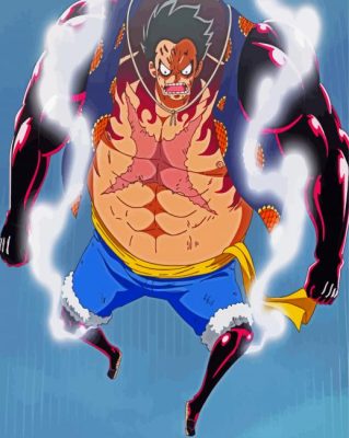 Luffy Gear 4 One Piece Paint By Numbers