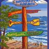 Maine Coast Boothbay Harbour Poster Paint By Numbers