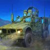 Military Jeep Paint By Numbers