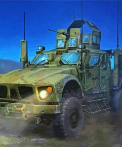 Military Jeep Paint By Numbers