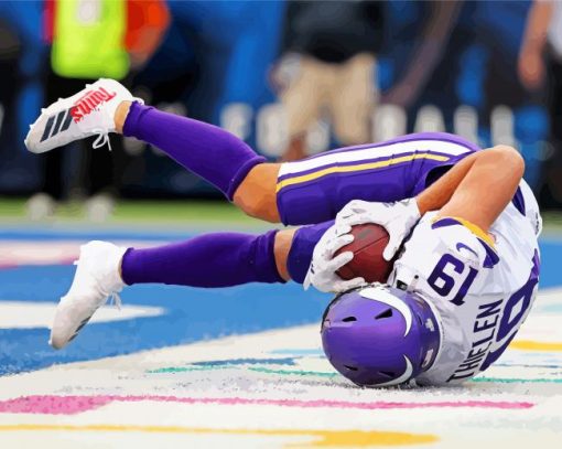 Minnesota Vikings Wide Receiver Adam Thielen Paint By Numbers