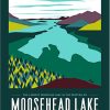 Moosehead Lake Maine US State Poster Paint By Numbers