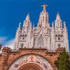 Mount Tibidabo Barcelona Spain Paint By Numbers