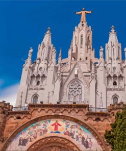 Mount Tibidabo Barcelona Spain Paint By Numbers