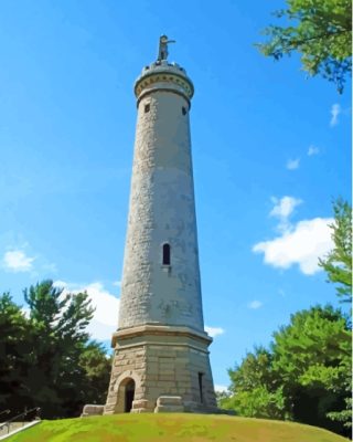 Myles Standish Monument Duxbury Ma Paint By Numbers