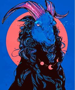 Mystical Goat Art Paint By Numbers