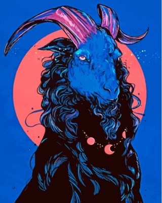 Mystical Goat Art Paint By Numbers