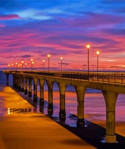 New Brighton Pier Sunset Paint By Numbers