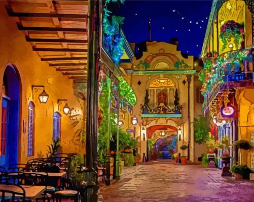 New Orleans Square Disneyland Paint By Numbers