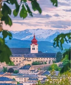 Nonnberg Monastery In Salzburg Paint By Numbers