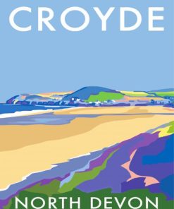 North Devon Croyde Poster Paint By Numbers