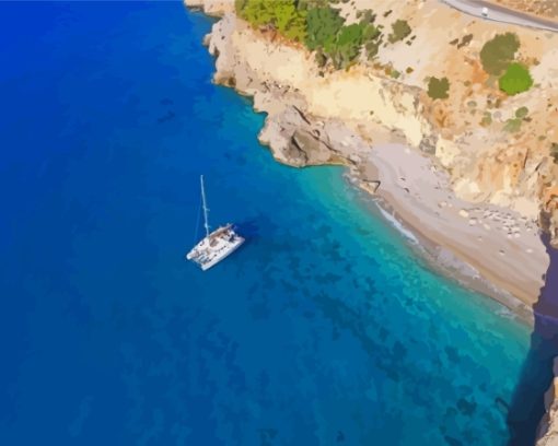 Oludeniz Beach Turkey Paint By Numbers