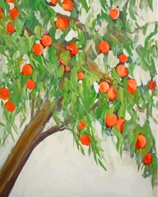 Peach Fruit Tree Paint By Numbers