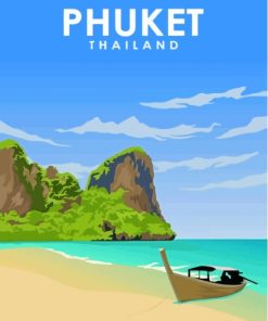 Phuket Poster Paint By Numbers