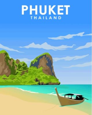 Phuket Poster Paint By Numbers