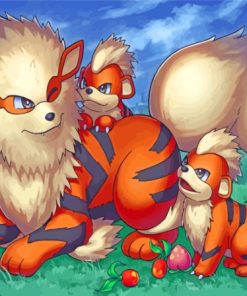 Pokemon Arcanine Family Paint By Numbers