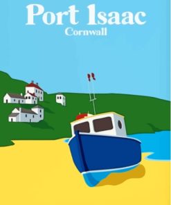 Port Isaac Cornwall Poster Paint By Numbers