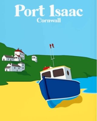 Port Isaac Cornwall Poster Paint By Numbers