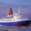 Qe2 British Ocen Liner Paint By Numbers