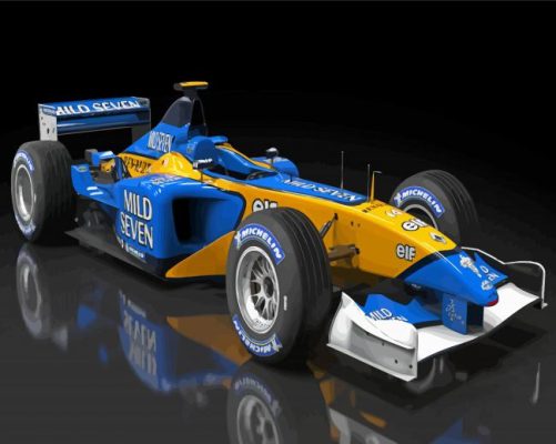 R202 Race Car Paint By Numbers