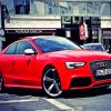 Red Audi Rs5 In The Street Paint By Numbers