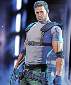 Resident Evil Chris Redfield Paint By Numbers