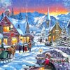 SNOWY VILLAGE Art Paint By Numbers