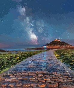 St Michaels Mount At Night Paint By Numbers