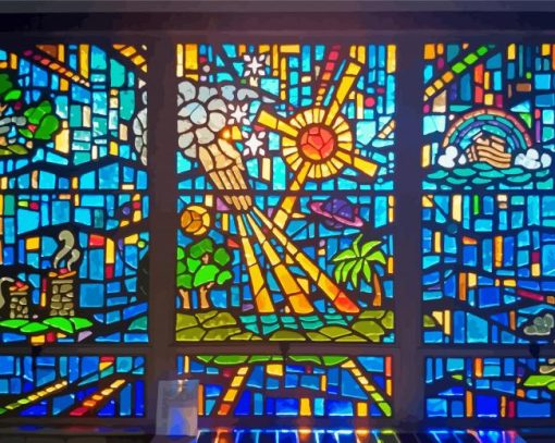 Stained Window Glass Paint By Numbers