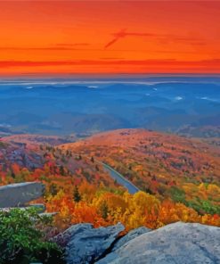 Sunrise On Rough Ridge Paint By Numbers