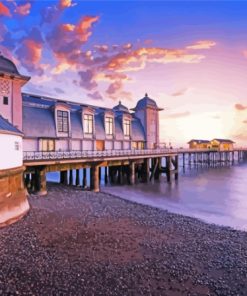 Sunset At Penarth Pier Paint By Numbers