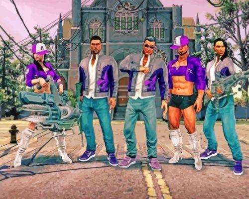 The Game Saints Row Paint By Numbers