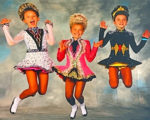 The Irish Dancers Paint By Numbers