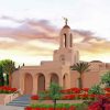 The Newport Beach Temple Paint By Numbers