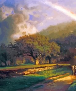 The Rainbow In The Berkshire Hills By George Inness Paint By Numbers