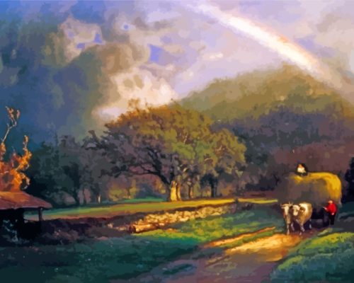 The Rainbow In The Berkshire Hills By George Inness Paint By Numbers