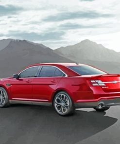 The Red Ford Taurus Car Paint By Numbers