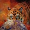 Tiger And Earth Art Paint By Numbers