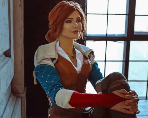 Triss The Witcher Paint By Numbers