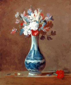 Vase Of Flowers Jean Simeon Chardin Paint By Numbers