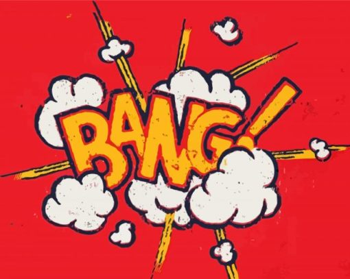 Vintage Boom Bang Pop Art Paint By Numbers