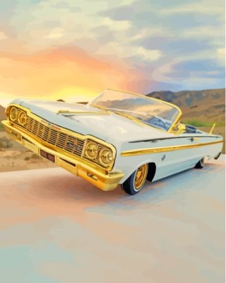 Vintage Low Rider Car Paint By Numbers