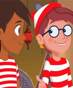 Wenda And Wally From Wheres Waldo Paint By Numbers