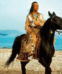 Winnetou Character On Horse Paint By Numbers