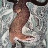 Abstract Otter And Fish Paint By Numbers