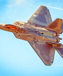 Aesthetic F 22 Aircraft Paint By Numbers